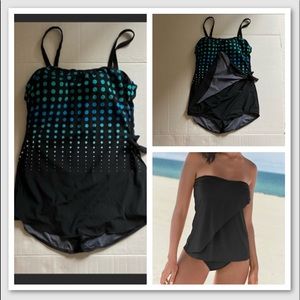 Modest Pinup Seaside black green gradient size 12